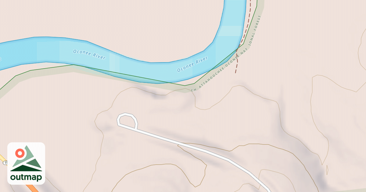 Map of OCONEE RIVER
