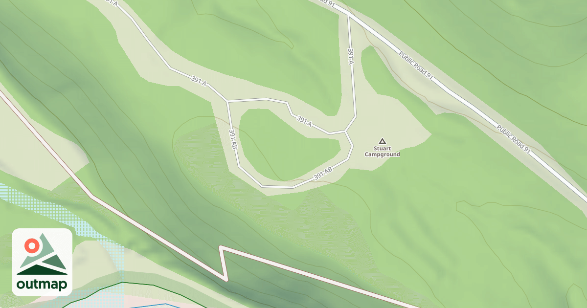 Map of STUART REC AREA CG LOOP LEFT