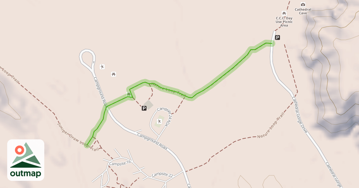 Map of Nature Loop Trail