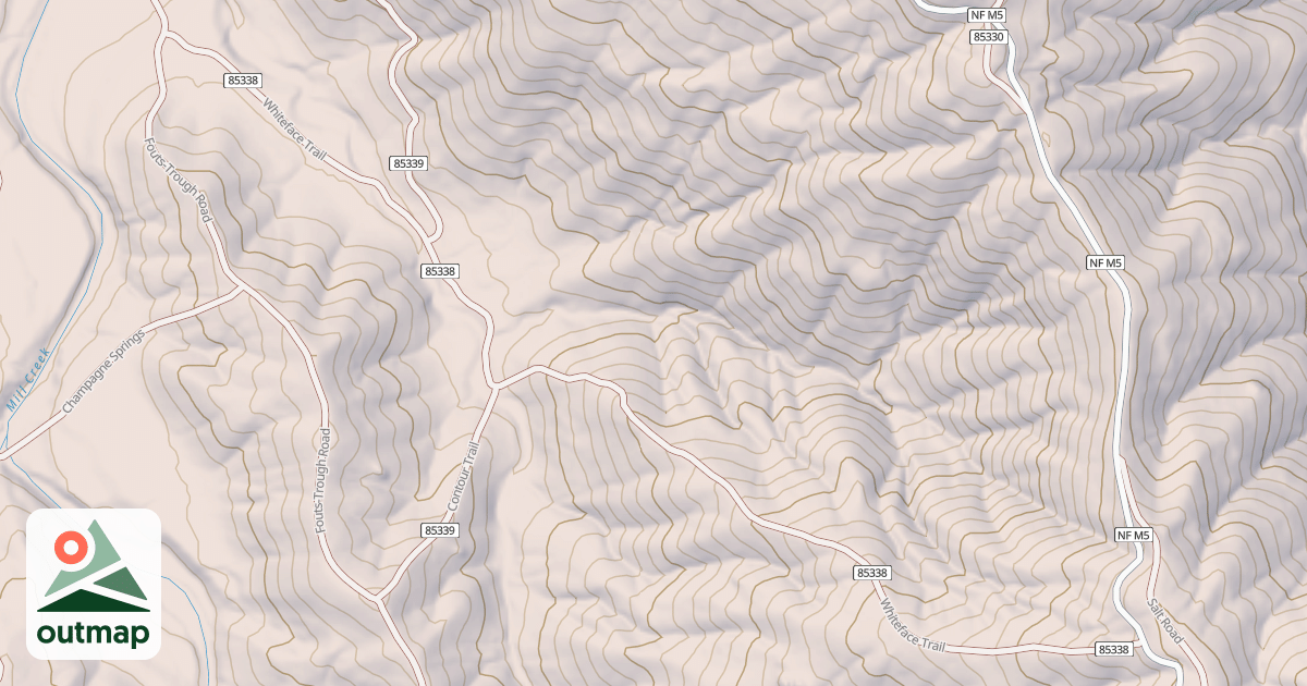 Map of WHITE FACE