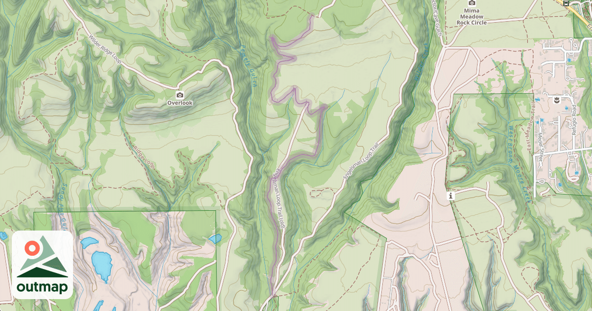 Map of Engelsman Loop Trail