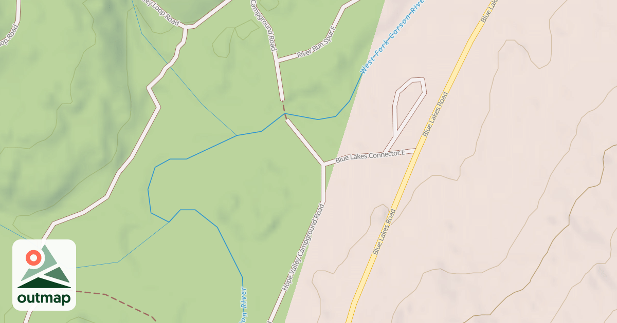 Map of HOPE VALLEY SPUR S