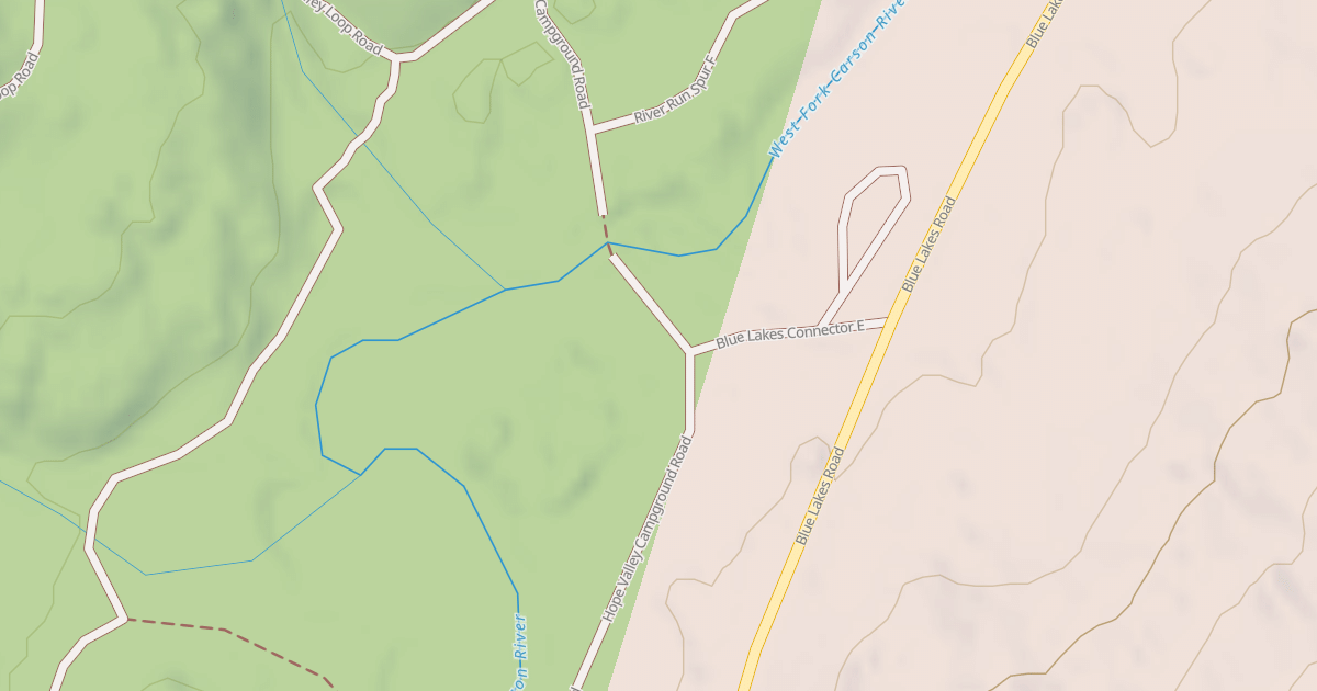 Map preview of HOPE VALLEY SPUR S