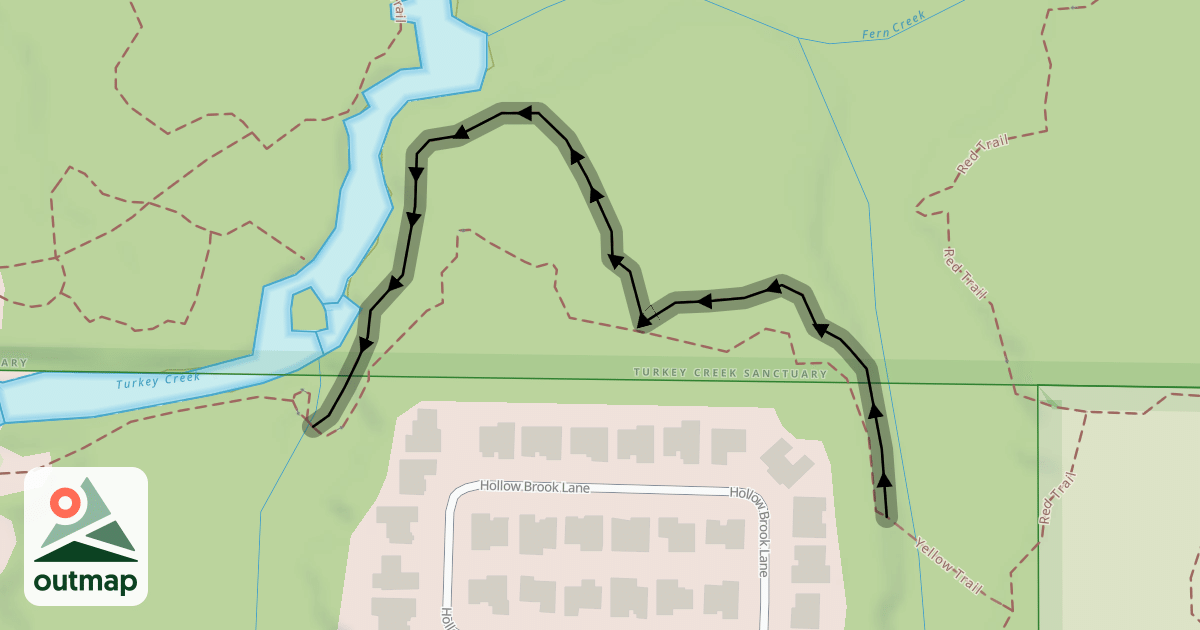Map of Yellow Trail West