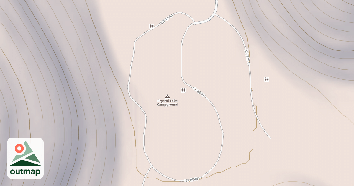 Map of CRYSTAL LAKE CAMPGROUND
