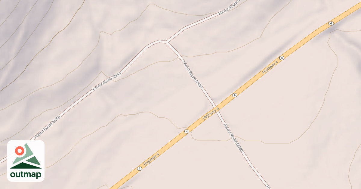 Map of USFS Motor Vehicle Use Map Trails 322349010602