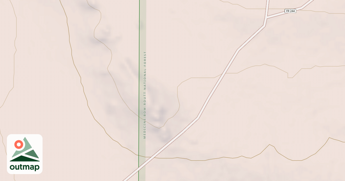 Map of BDY FENCE SPUR 1E