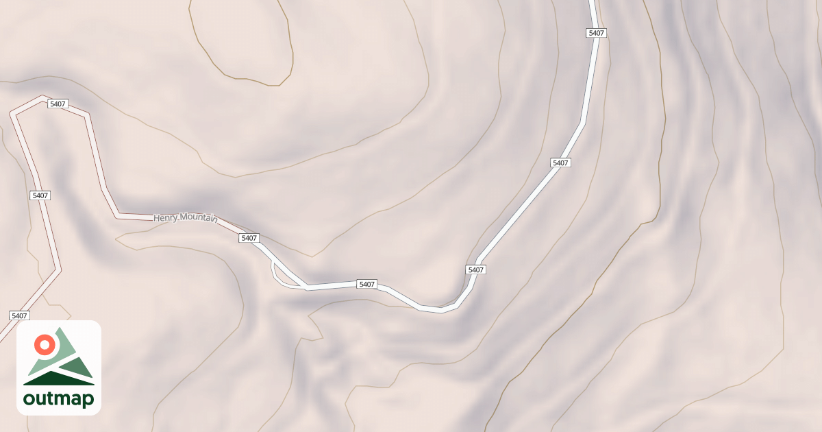Map of HENRY MOUNTAIN