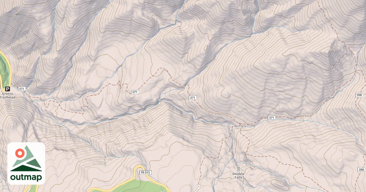 Map of Bennie Creek