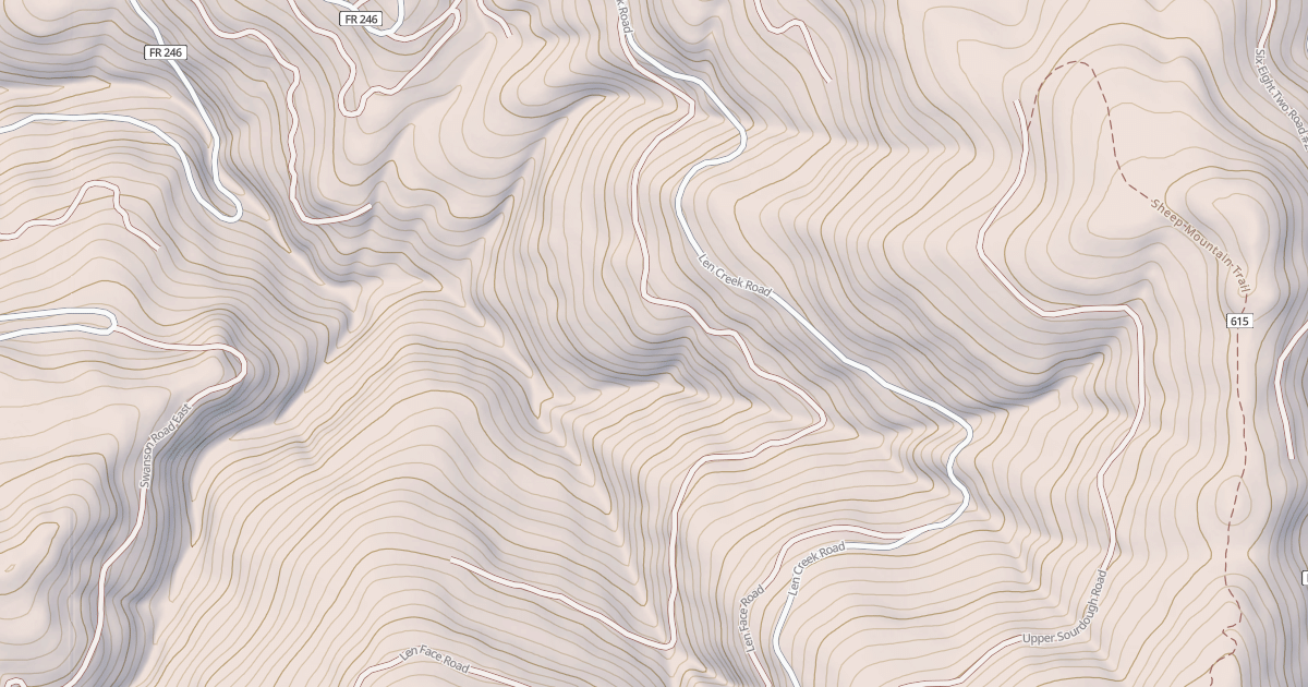 Map preview of LOWER LEN CREEK