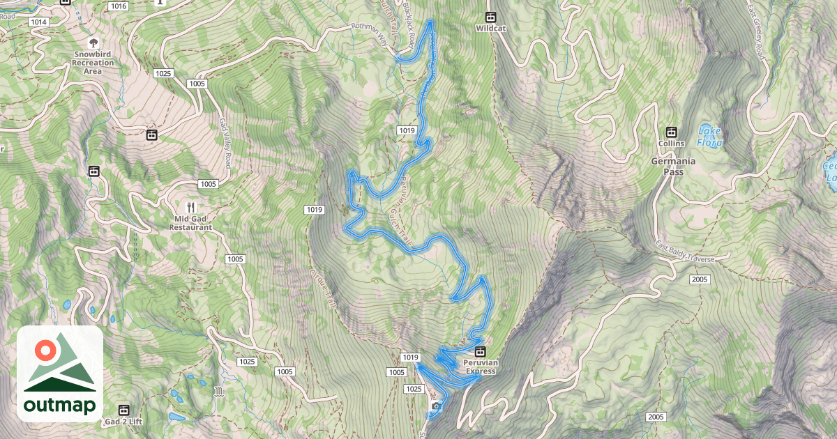 Map of Peruvian Gulch Road
