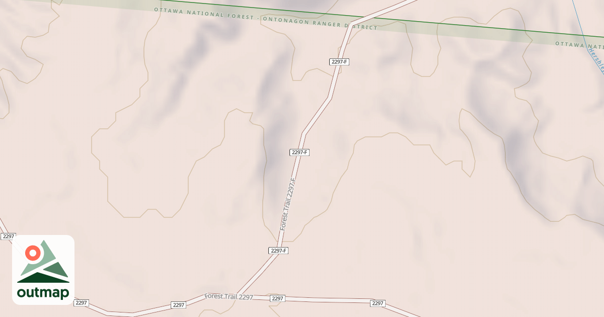 Map of USFS Motor Vehicle Use Map Trails 21484