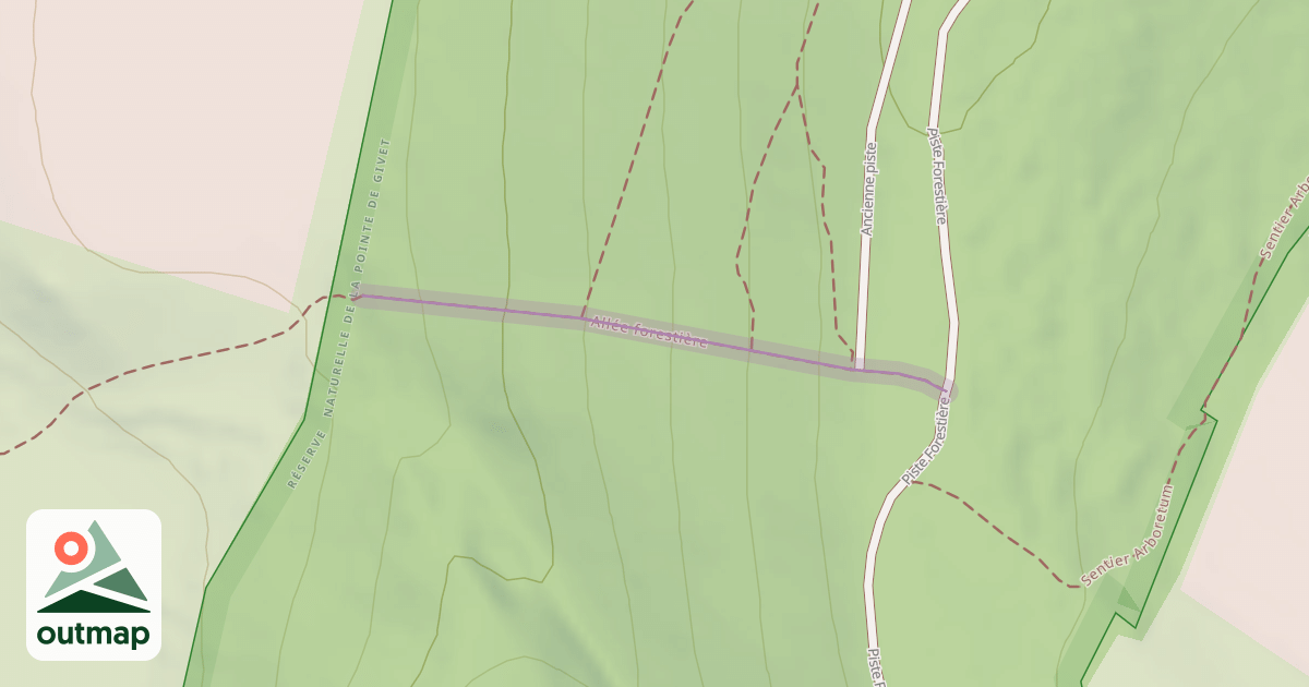 Map of Allée forestière