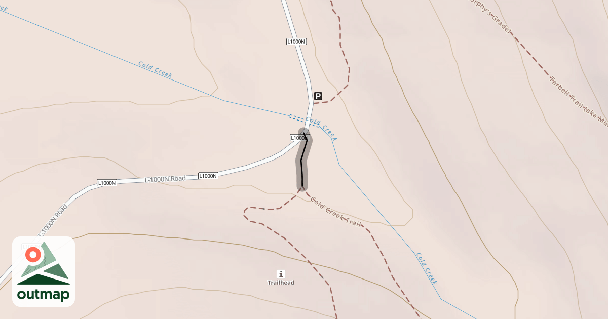 Map of Cold Creek Trail