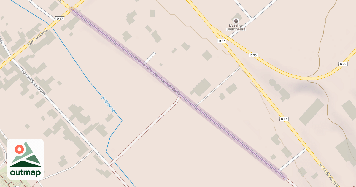 Map of Chemin de la Chenevière du Poirie
