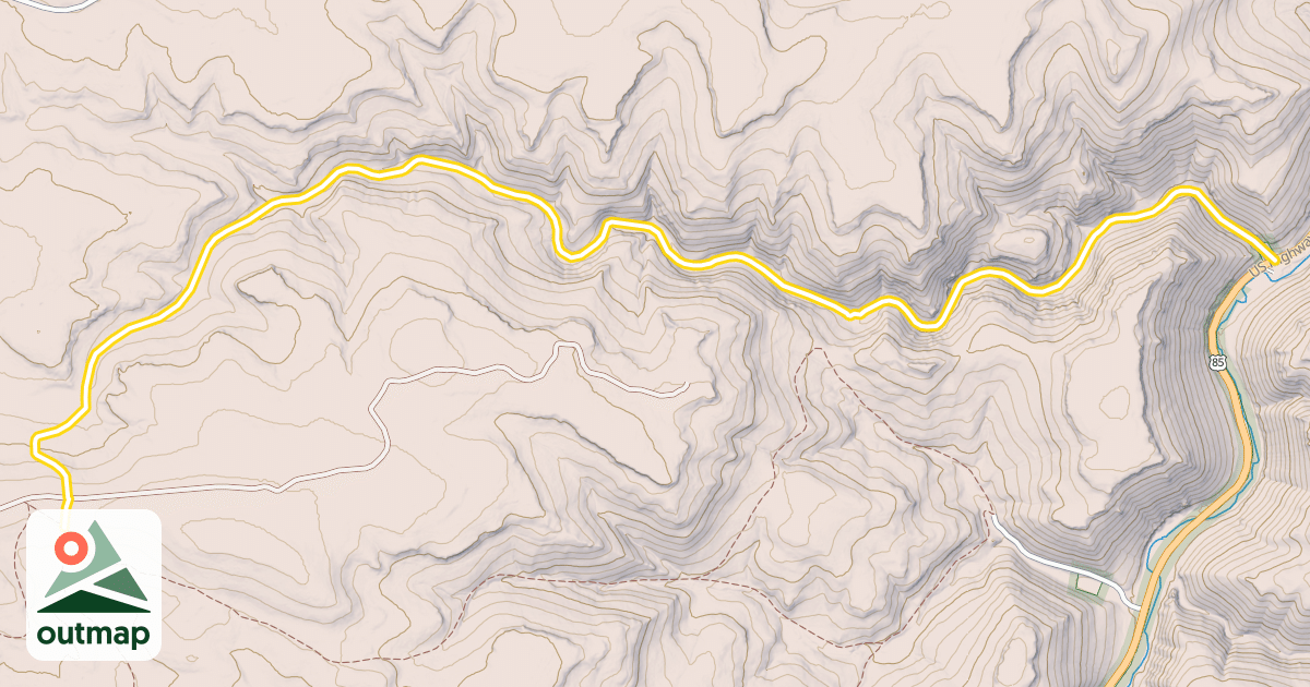 Map of Dead Ox Trail