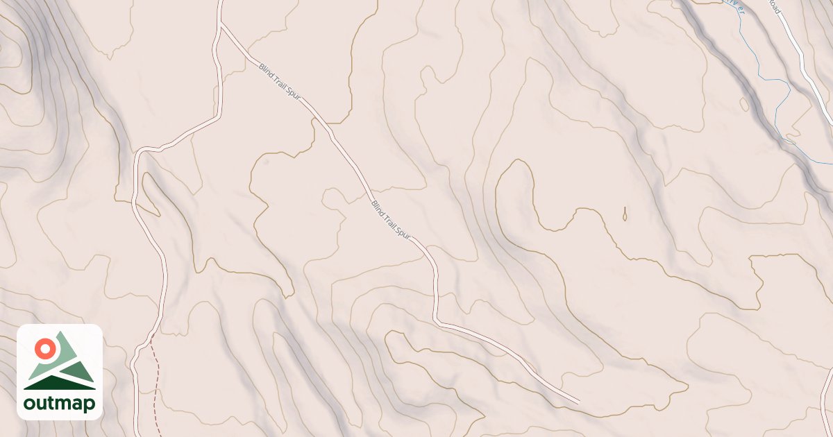 Map of BLIND TRAIL SPUR