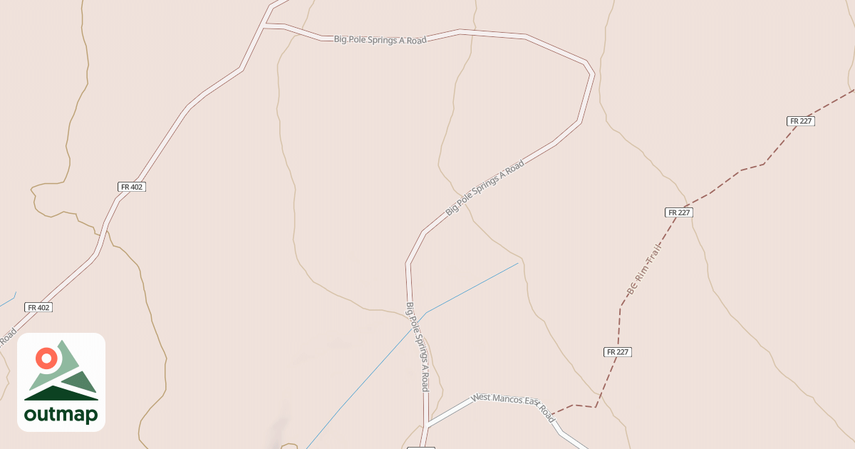 Map of BIG POLE SPRINGS A
