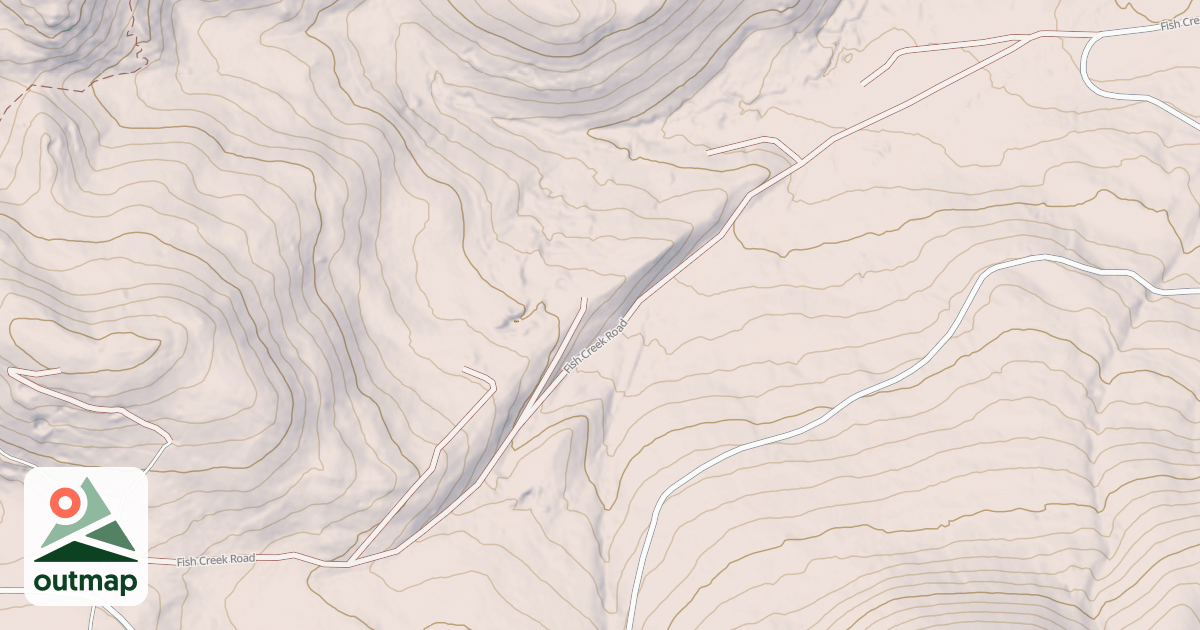 Map of FISH CREEK