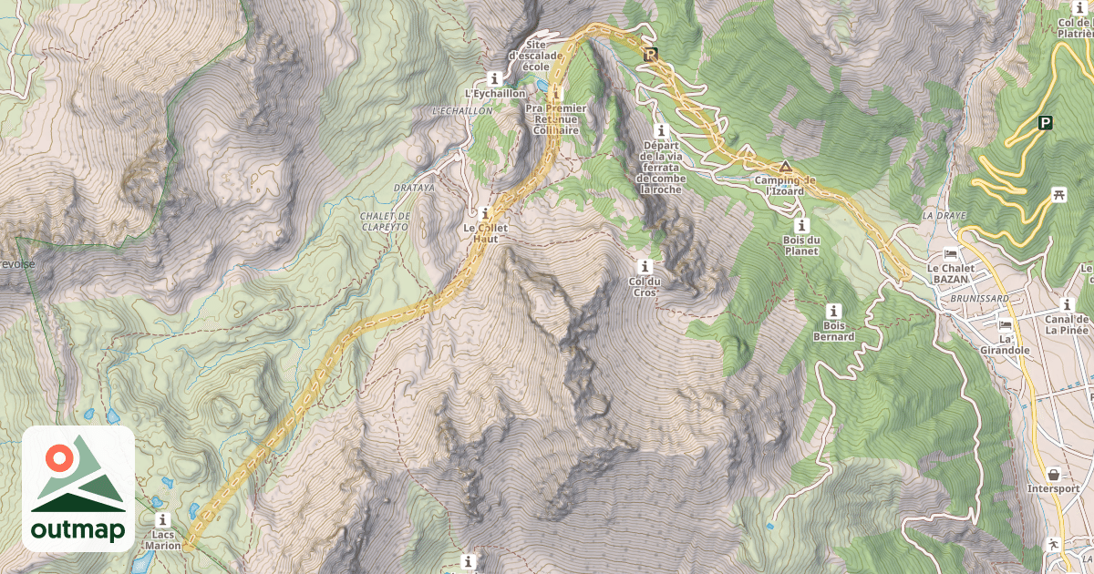 Map of Col de Néal — Brunissard