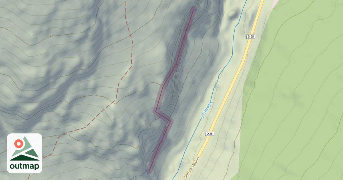 Map of Falaise du Pont Vouté