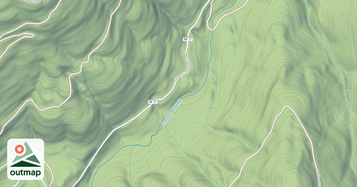 Map of FINNEY BOTTOM