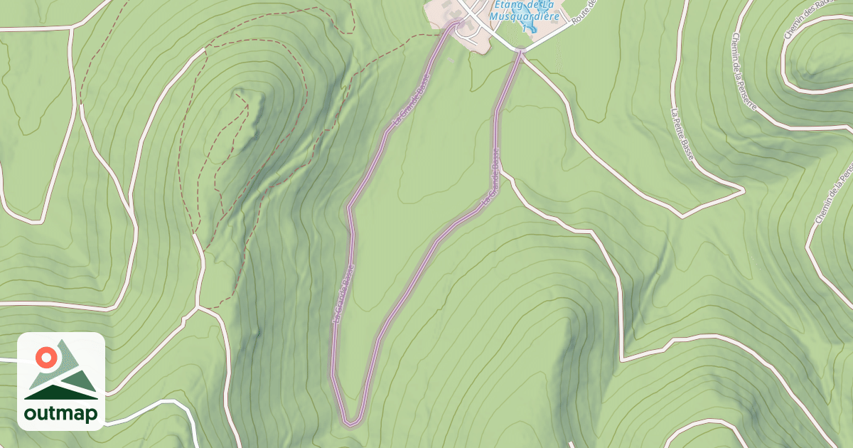 Map of La Grande Basse