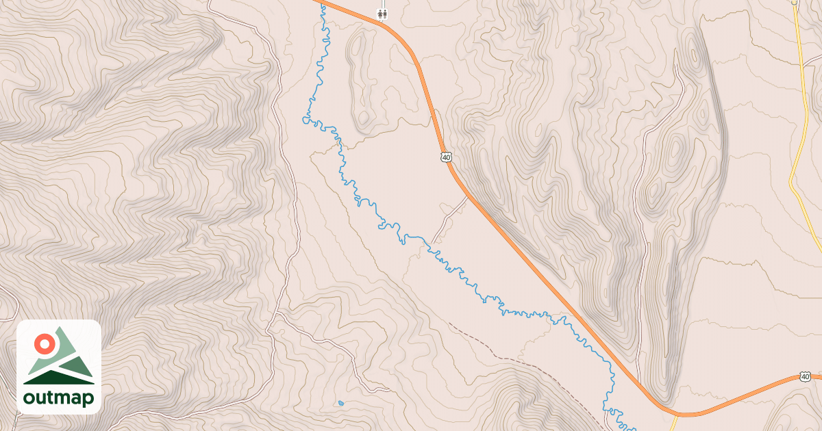 Map of Clyde Creek Loop Snomo Groomed