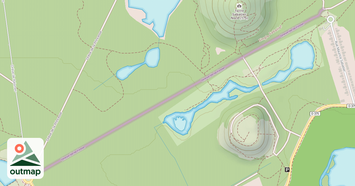 Map of Dreve de la Fosse