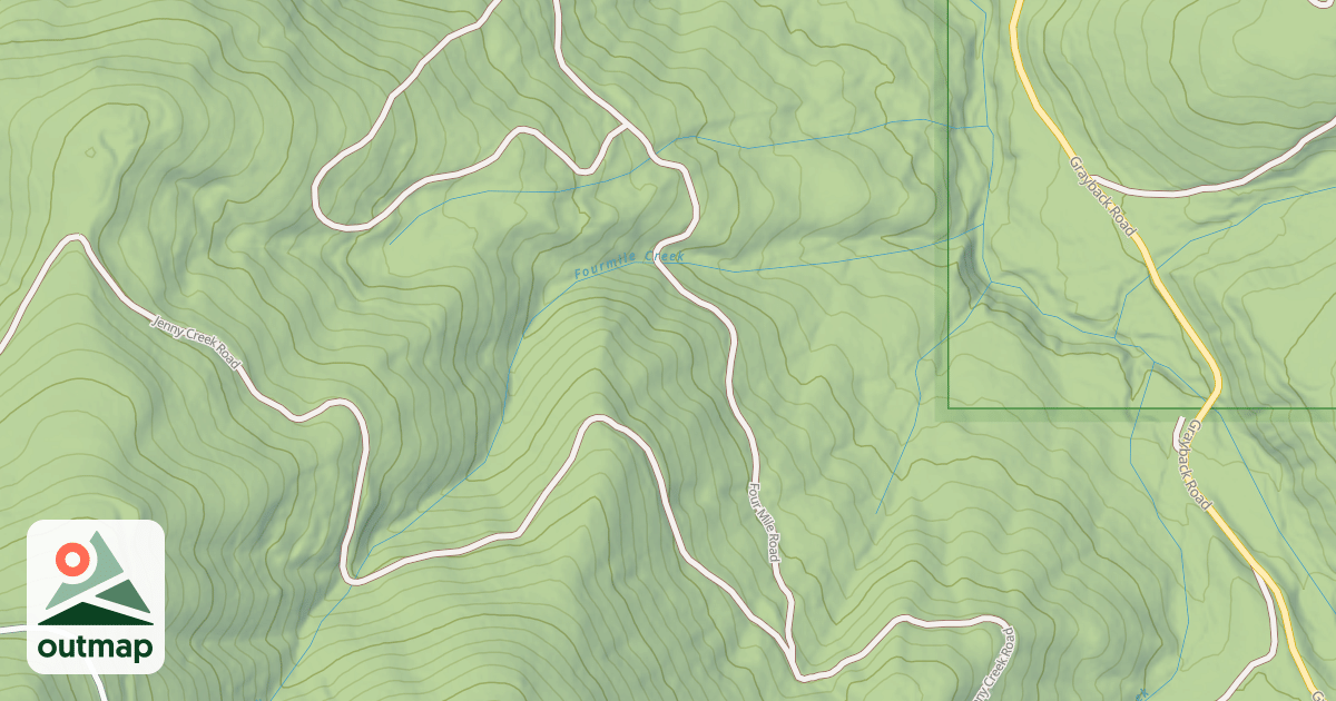 Map of FOUR MILE