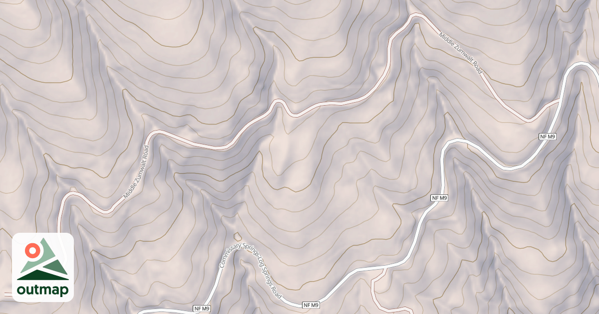 Map of MIDDLE ZUMWALT