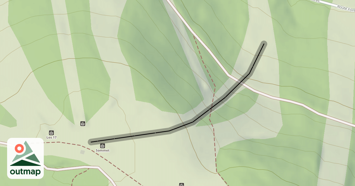 Map of Mur du Chevreuil