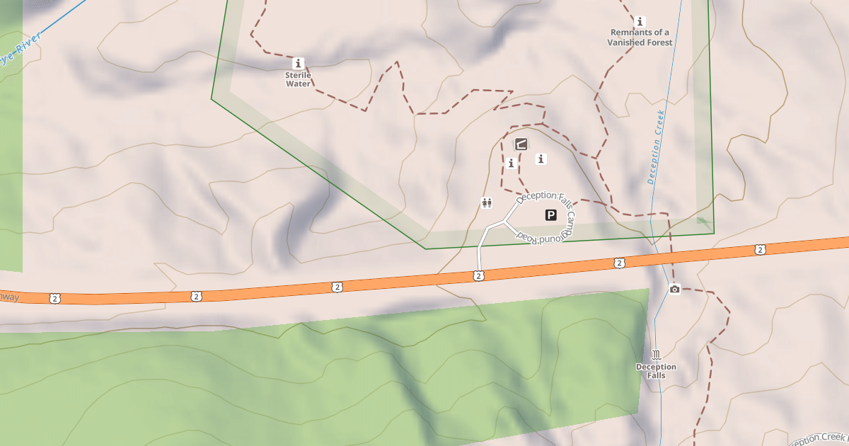 Map preview of DECEPTION FALLS CG