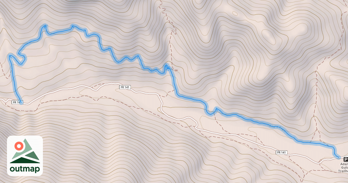 Map of Sunnyside - Lane's Trail #316