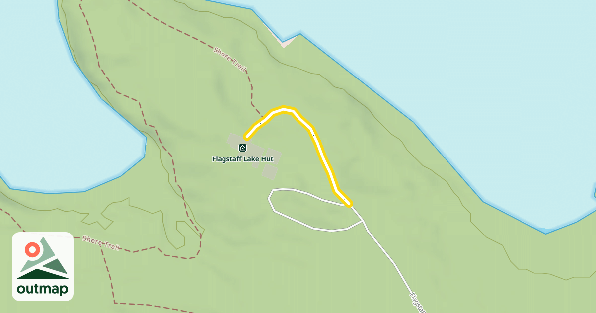 Map of Maine Hut Trail