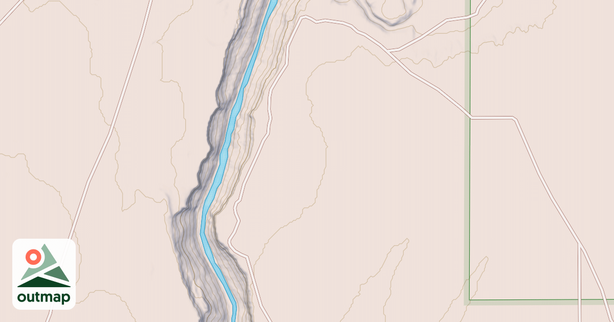 Map of East Rim Trail