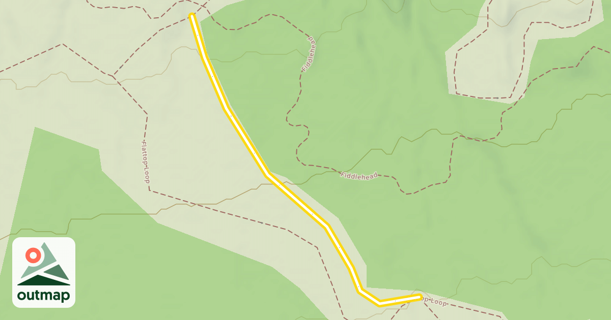 Map of Flattop Loop