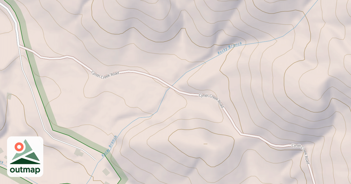Map of CYNTH CREEK