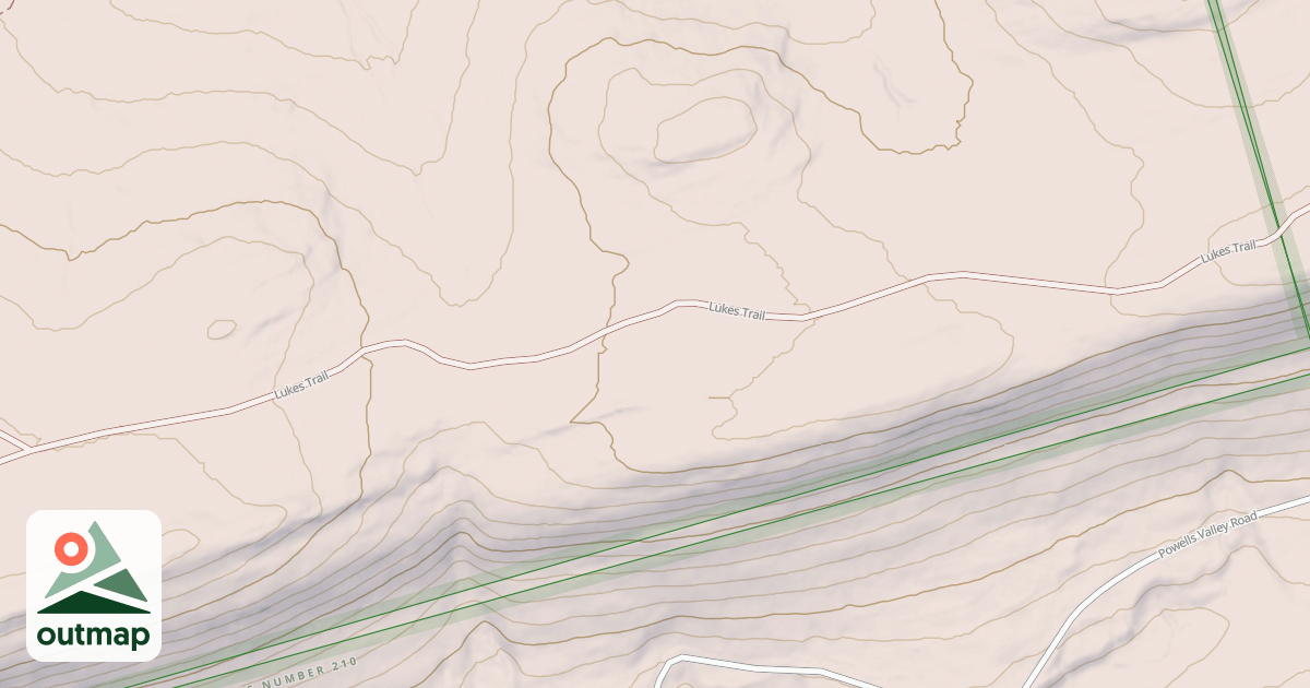 Map of Haldeman & Greenland Tracts - Snowmobile Trails