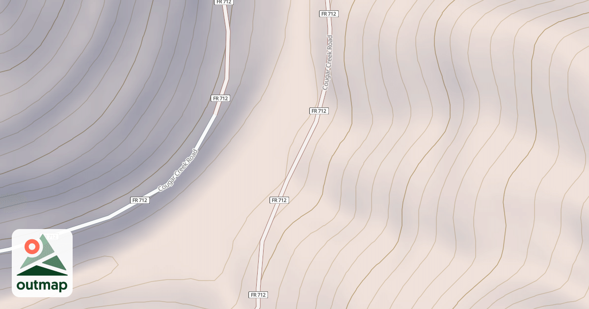 Map of COUGAR CREEK