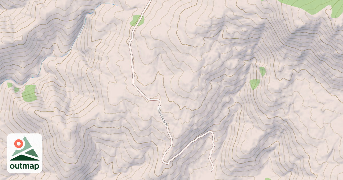 Map of ITALIAN CANYON