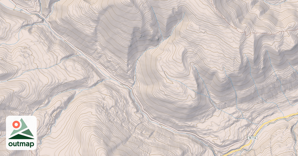 Map of FROZEN LAKE