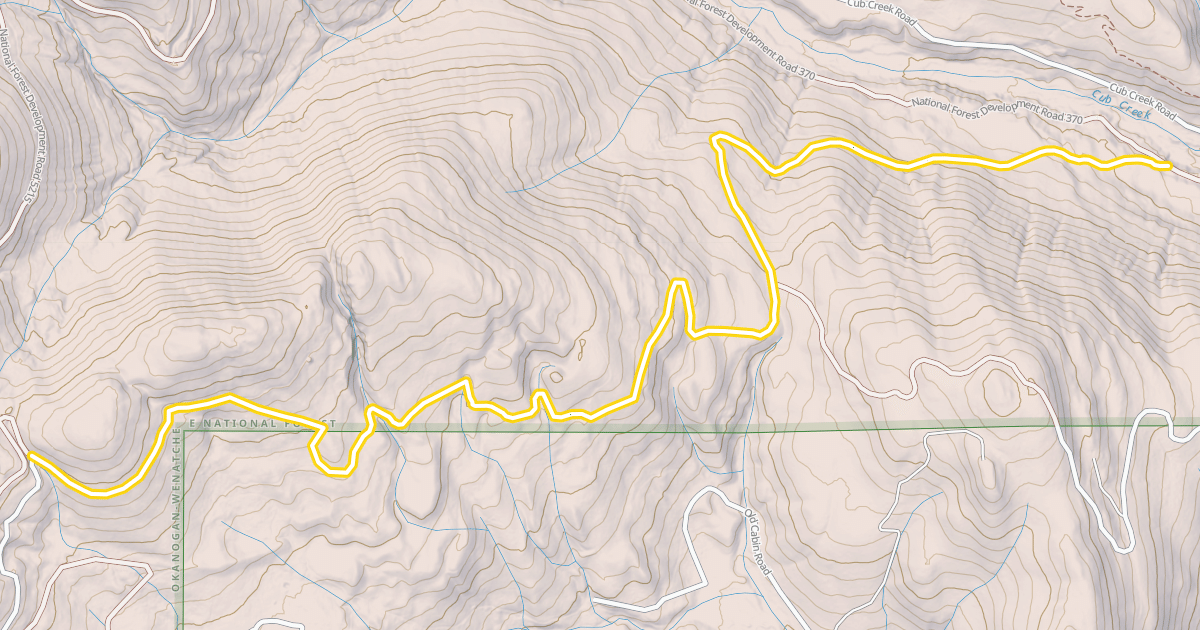 Map preview of National Forest Development Road 5215