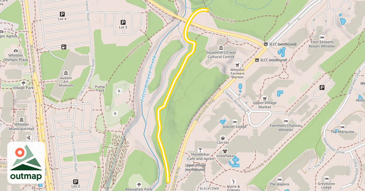 Map of Bridge Meadow Trail