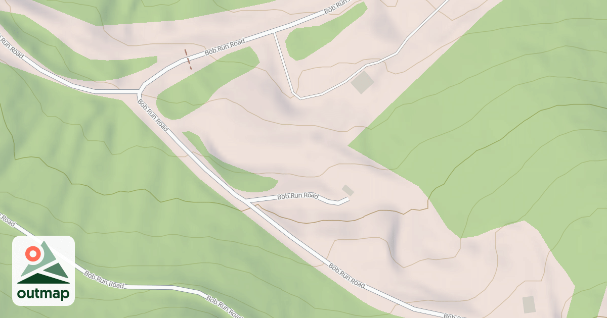 Map of Mt. Van Hoevenberg Olympic Bobsled Run