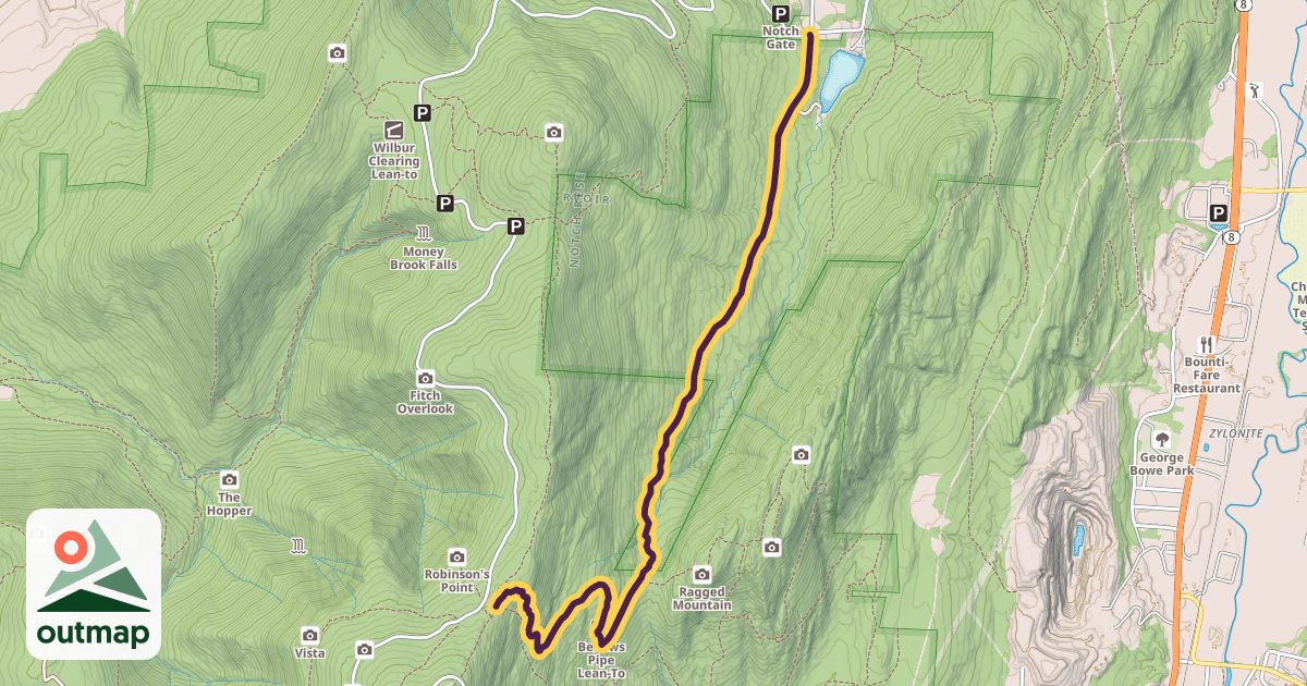 Map of Bellows Pipe Trail
