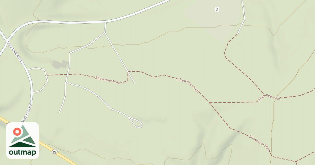 Map of Shawnee State Park Trails