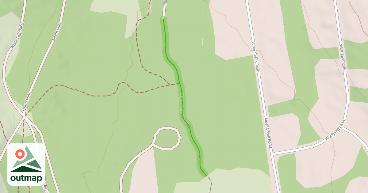 Map of Alder Creek Trail