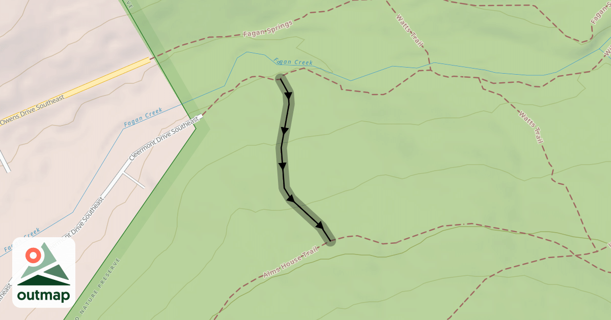 Map of Sink Hole Trail