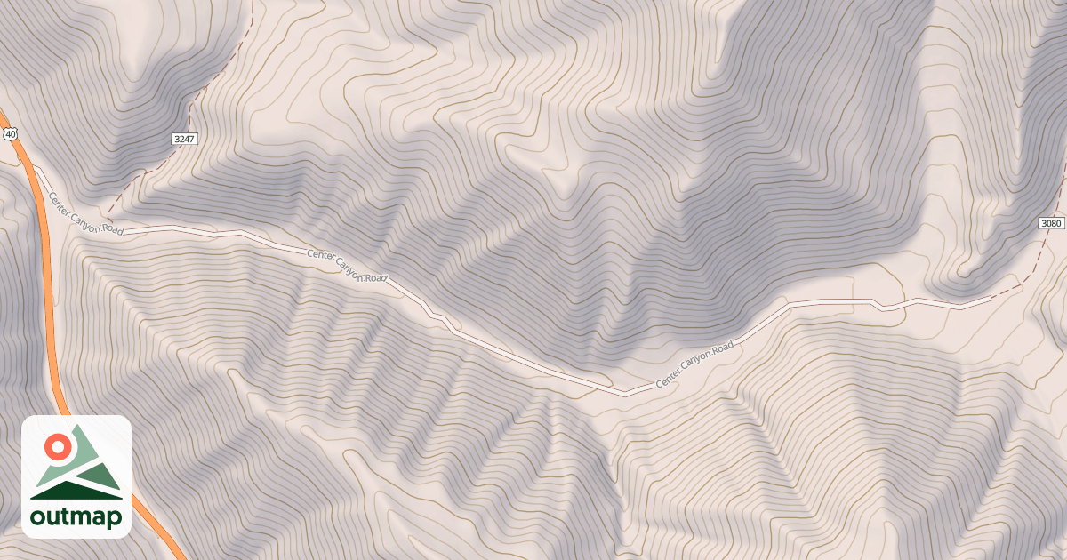 Map of CENTER CANYON